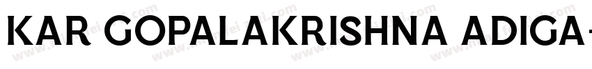 kar gopalakrishna adiga字体转换